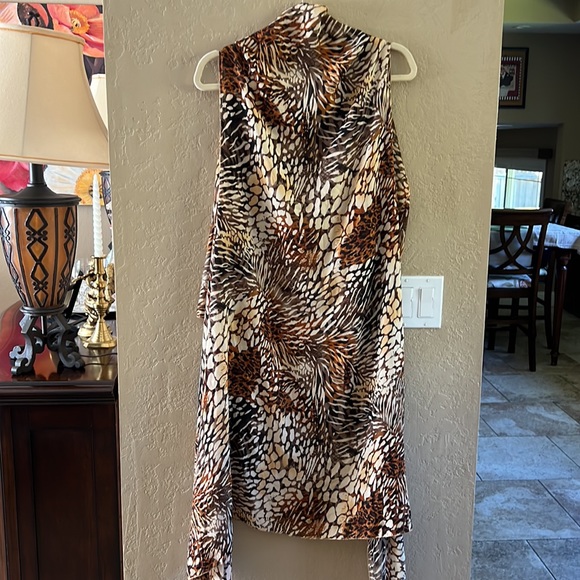 Home made Women’s Animal print Vest  or coverup cream& brown One S… - Picture 9 of 16